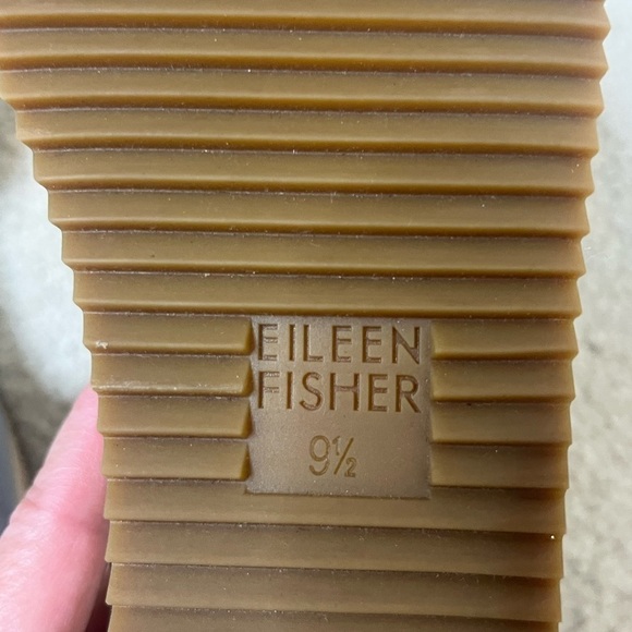 EILEEN FISHER Zoe Metallic Leather and Mesh Espadrille - Picture 11 of 11